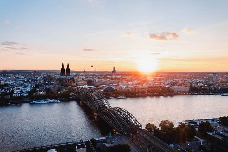 Auf Klassenfahrt Köln Ausblick über Köln